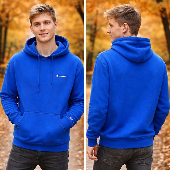Champion Other - Champion Streetwear Thermal-Fit Fleece Blue Hoodie M NWOT